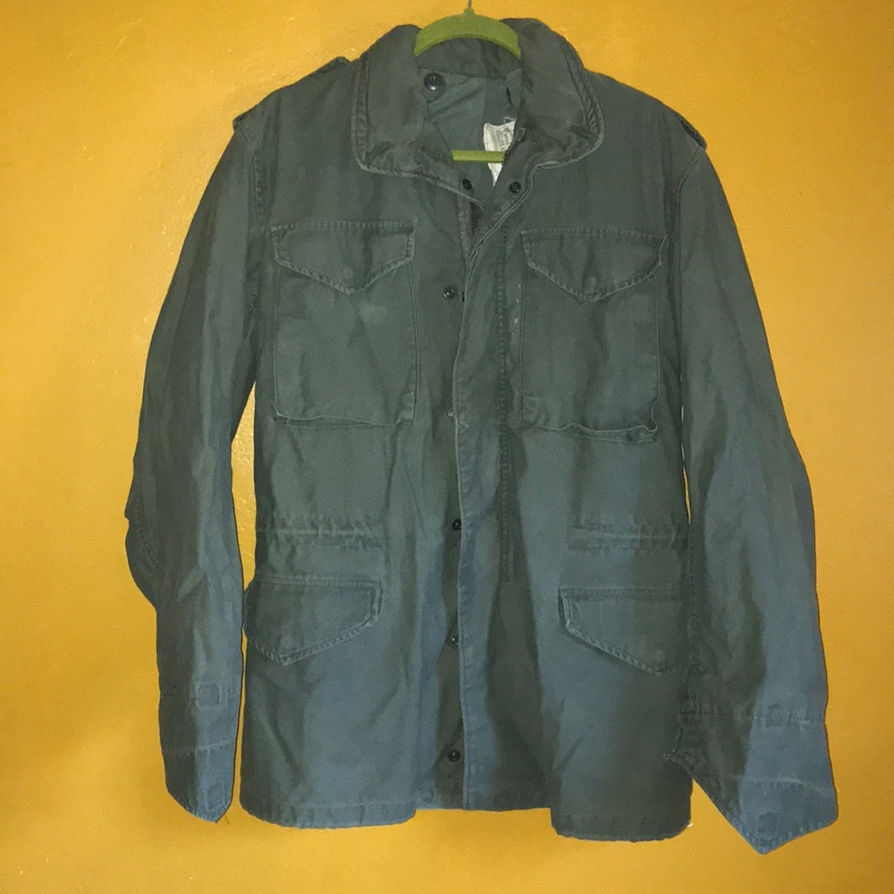 Vintage green army parka Vietnam era